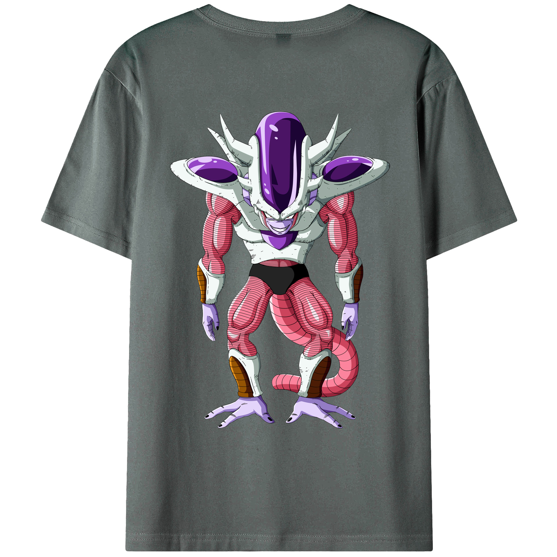 （画像用） ドラゴンボール フリーザ DRAGON BALL Frieza 綿100％ メンズ半袖Tシャツ（バックプリント） 通気性